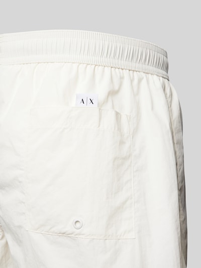 Armani Exchange Badehose mit Label-Patch Offwhite 2