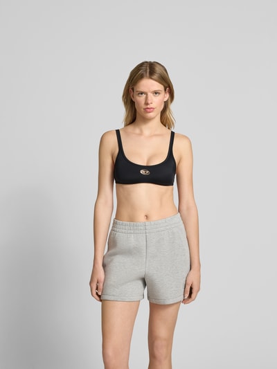 Diesel Bikini-Oberteil mit Label-Detail Black 4