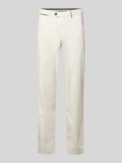 Productfoto, Regular Fit Chino met steekzakken model 'Peaker' van Hiltl, katoen-elastaan mix, crèmekleurig, glad oppervlak, herenmode