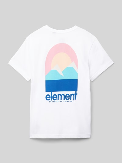 Element T-shirt met ronde hals, model 'HALO' Wit - 3