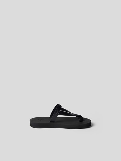 Giuseppe Zanotti Zehentrenner mit Label-Details Black 5