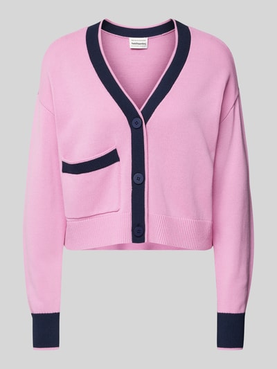 INFLUENCER'S CHOICE BY P&C* Kurtka z dzianiny z wpuszczaną kieszenią Różowy 2