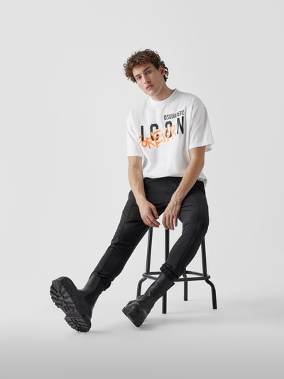 Dsquared2 T-Shirt im Oversized-Look Weiß 6