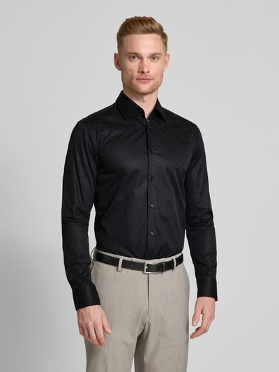 BOSS Slim Fit Business-Hemd mit Kentkragen Black 4