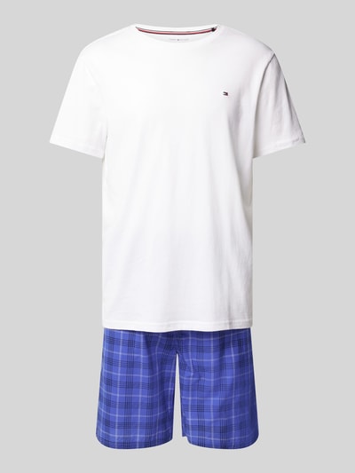 Tommy Hilfiger Pyjama aus reiner Baumwolle Hellblau 1