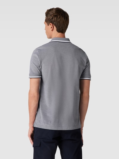 BOSS Poloshirt mit Label-Stitching Modell 'Parlay' Marine 5