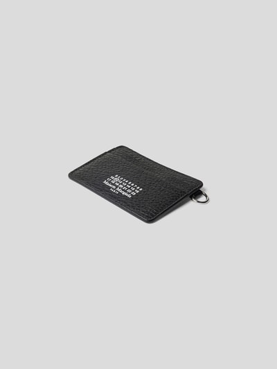 Maison Margiela Karten-Etui in Reptil-Optik Schwarz 1