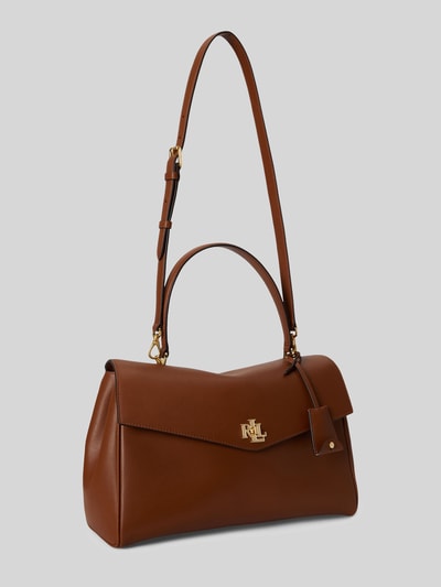 Lauren Ralph Lauren Torba skórzana z naturalnej skóry bydlęcej model 'FARRAH' Koniakowy 2