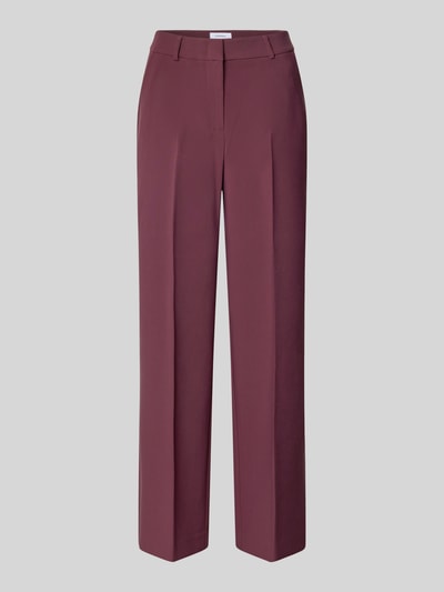 comma Broek met persplooien Bordeaux - 2