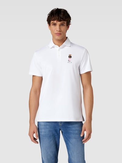 Polo Ralph Lauren Koszulka polo z wyhaftowanym logo Biały 4