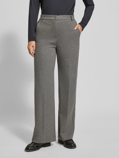 Weekend Max Mara Straight leg broek met katoen, model 'ZELOTA' Middengrijs gemêleerd - 4