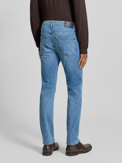 BOSS Orange Straight Fit Jeans aus Baumwoll-Mix Modell 'DELAWARE' Hellblau 5