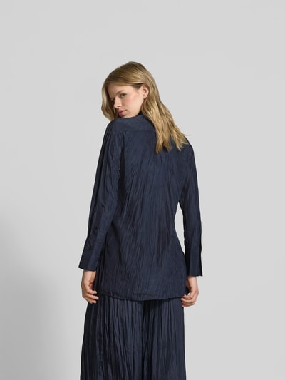 Joseph Hemdbluse mit verdeckter Knopfleiste Marine 5