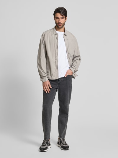 SCANDINAVIAN EDITION Jacke mit Umlegekragen Hellgrau 1