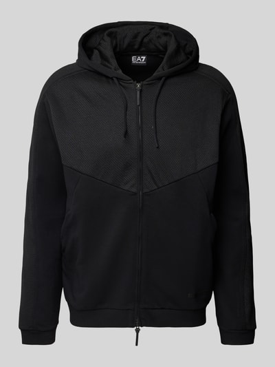 EA7 Emporio Armani Sweatjacke mit Kapuze Black 1