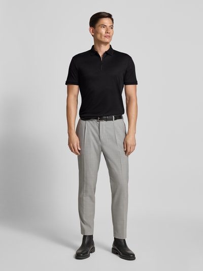 SELECTED HOMME Regular Fit Poloshirt aus Baumwoll-Mix Modell 'FAVE' Black 1