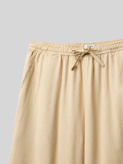 Garcia Wide Leg Stoffhose aus Viskose-Mix mit elastischem Bund Sand 2