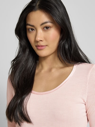 BOSS T-shirt met ronde hals, model 'Ejita' Lichtroze - 3