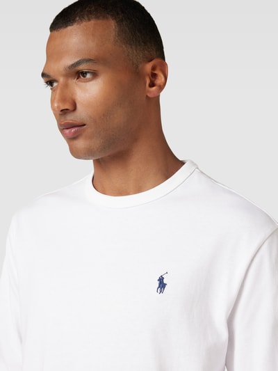 Polo Ralph Lauren Longsleeve mit Logo-Stitching Weiss 3