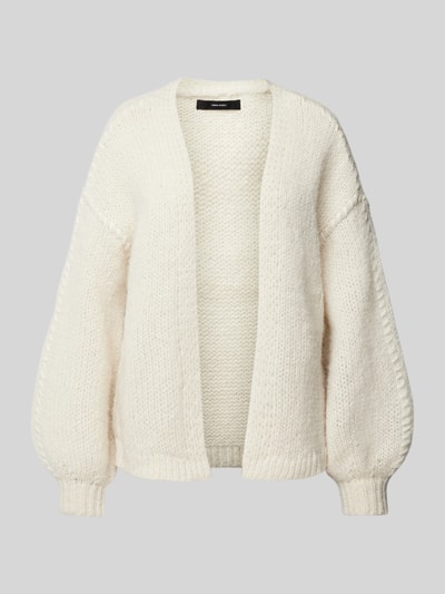 Vero Moda Loose Fit Cardigan mit Kontrastnähten Modell 'FENG' Ecru 2