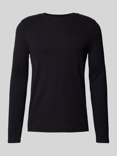 MCNEAL Longsleeve mit geripptem Rundhalsausschnitt Black 2