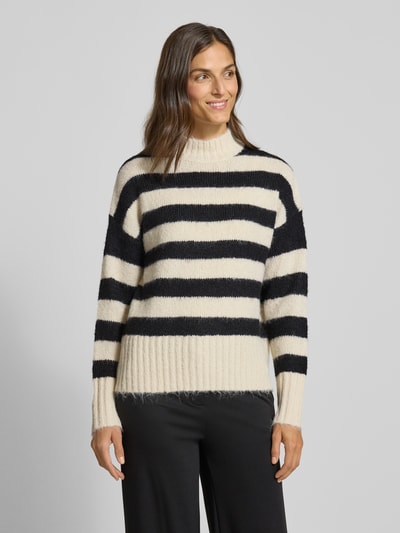 Soyaconcept Strickpullover mit gerippten Abschlüssen Modell 'ILENE' Black 4