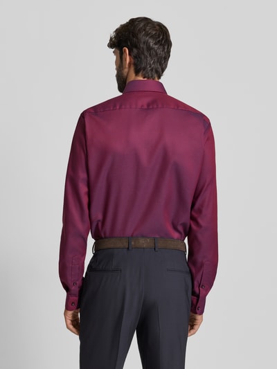 Christian Berg Men Regular Fit Businesshemd mit extra langem Arm Bordeaux 5