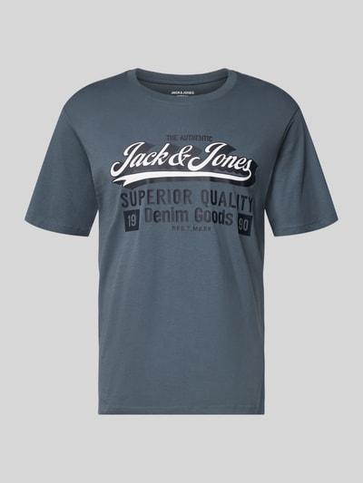 Jack & Jones T-shirt z nadrukiem z logo Niebieski 2