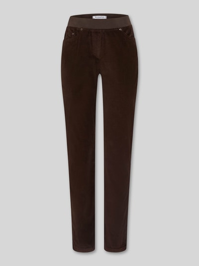 Raphaela By Brax Dżinsy o kroju slim fit z mieszanki bawełny i wiskozy model 'Pamina' Ciemnobrązowy 2