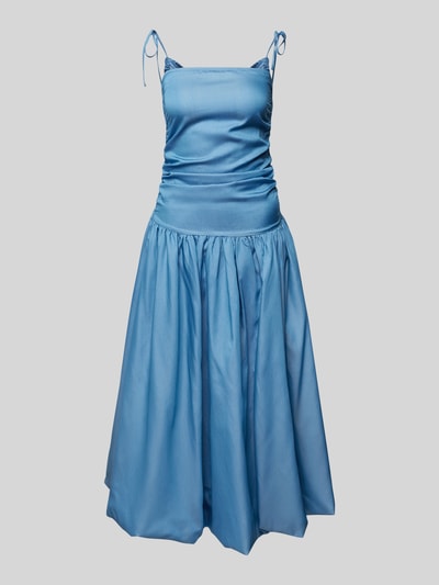 Amy Lynn Cocktailkleid mit Raffungen Modell 'ALEXA' Blau 2