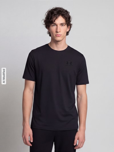 Under Armour Regular Fit Sport-T-Shirt aus Baumwoll-Mix  Weiss 4