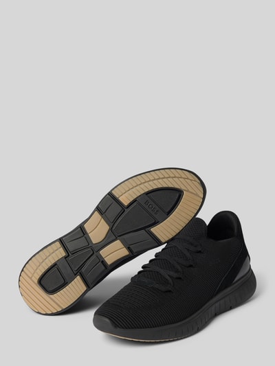 BOSS Sneaker mit Label-Stitching Black 4