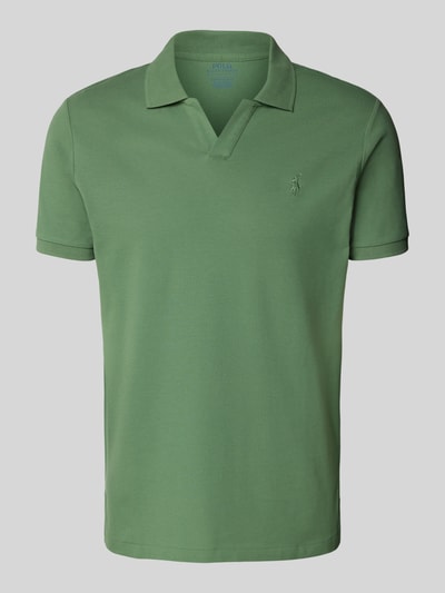 Polo Ralph Lauren Custom slim fit poloshirt met V-hals Groen - 2