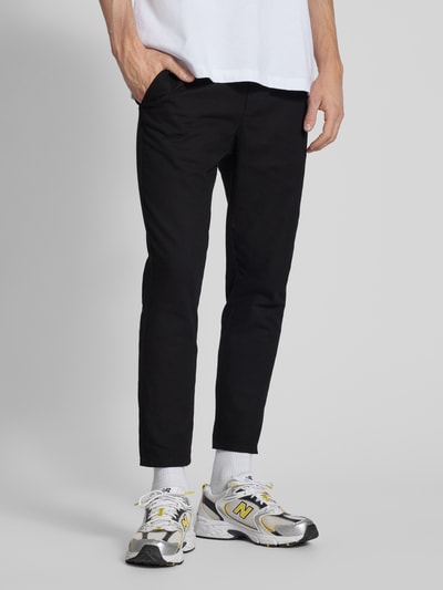 Only & Sons Tapered fit broek met stretch, model 'LINUS' Zwart - 4