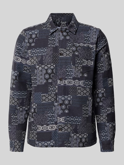 Les Deux Regular fit overhemdjack in denimlook Marineblauw - 2