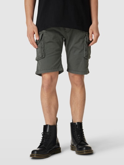 Alpha Industries Bermudas mit Cargotaschen Modell 'CREW' Anthrazit 4