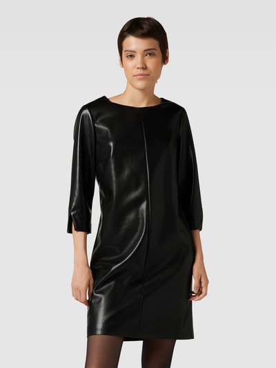 COMMA Minikleid in Leder-Optik Black 4