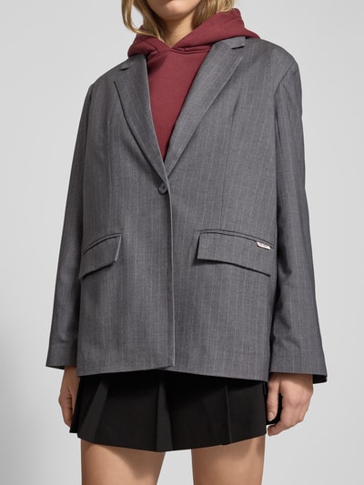 OH APRIL Blazer met reverskraag, model 'Krissy' Middengrijs - 3