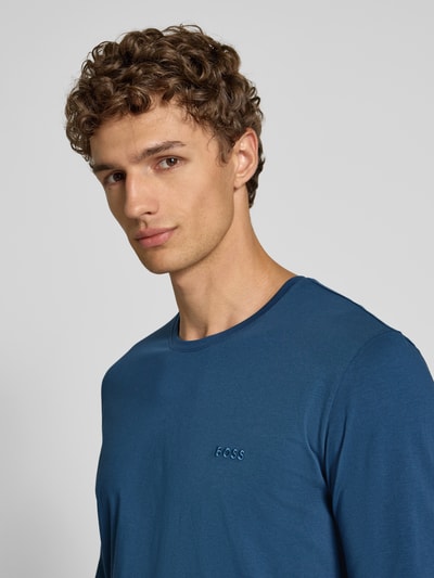 BOSS Regular fit shirt met lange mouwen van katoenmix, model 'MIX&MATCH' Donkerblauw - 3