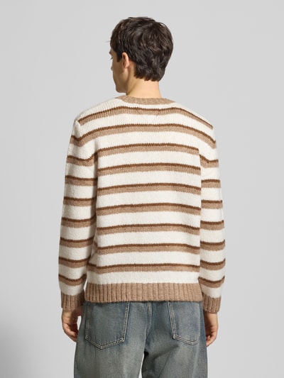 Tommy Jeans Regular fit gebreide pullover met alpaca  Beige - 5