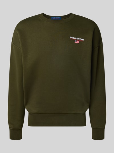 Polo Ralph Lauren Sweatshirt met labelstitching Olijfgroen - 2