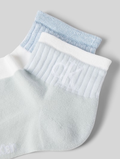 Calvin Klein Jeans Sneakersocken mit elastischem Rippenbündchen im 2er-Pack Hellblau 2