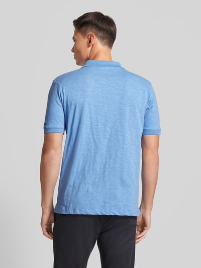 Fynch-Hatton Regular Fit Poloshirt im unifarbenen Design Rauchblau Melange 5