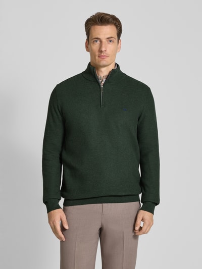 Fynch-Hatton Strickpullover mit Troyer-Kragen Bottle 4