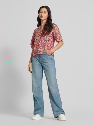 Armedangels Bluse aus Viskose-Leinen-Mix Modell 'ANDRIKAA' Rot 1