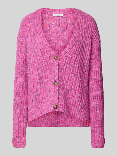 Christian Berg Woman Cardigan mit V-Ausschnitt Fuchsia 2