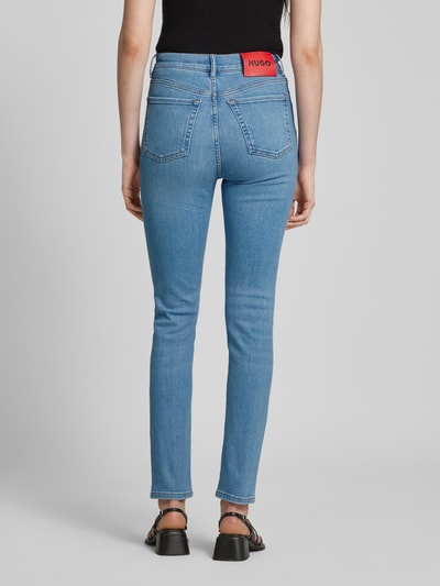 HUGO Skinny Fit Jeans im 5-Pocket-Design Modell 'Girali' Hellblau 5