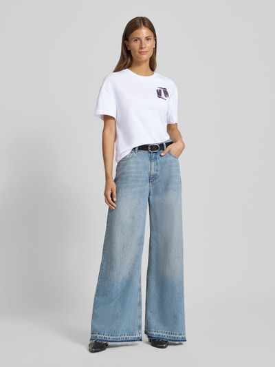 Rich & Royal T-shirt met motiefprint Wit - 1