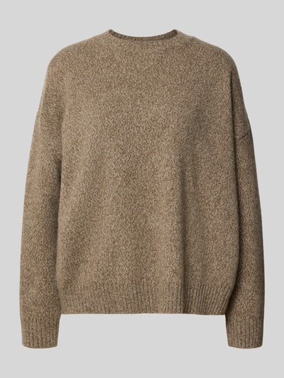 Weekend Max Mara Relaxed Fit Strickpullover aus reiner Wolle Modell 'SIBARI' Mud Melange 2