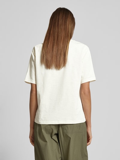 JAKE*S STUDIO WOMAN T-Shirt in unifarbenem Design Offwhite 5